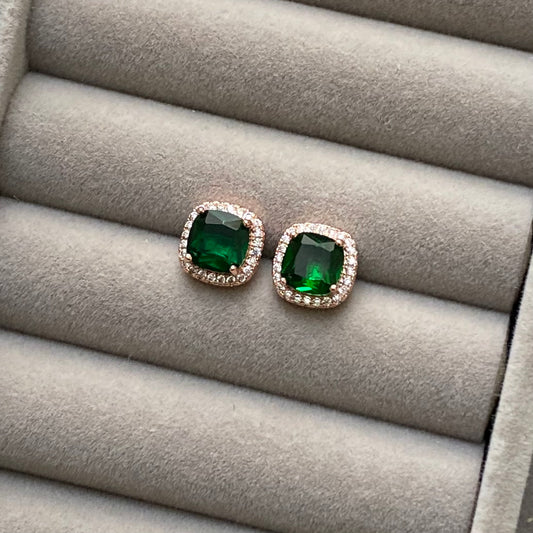 Aretes Jade Rose Gold