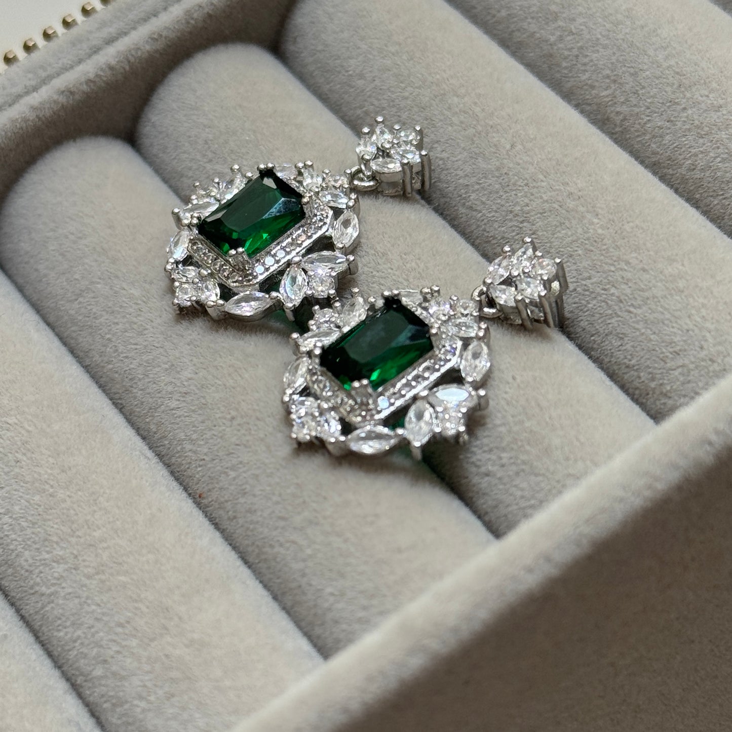 Aretes Pía Verde