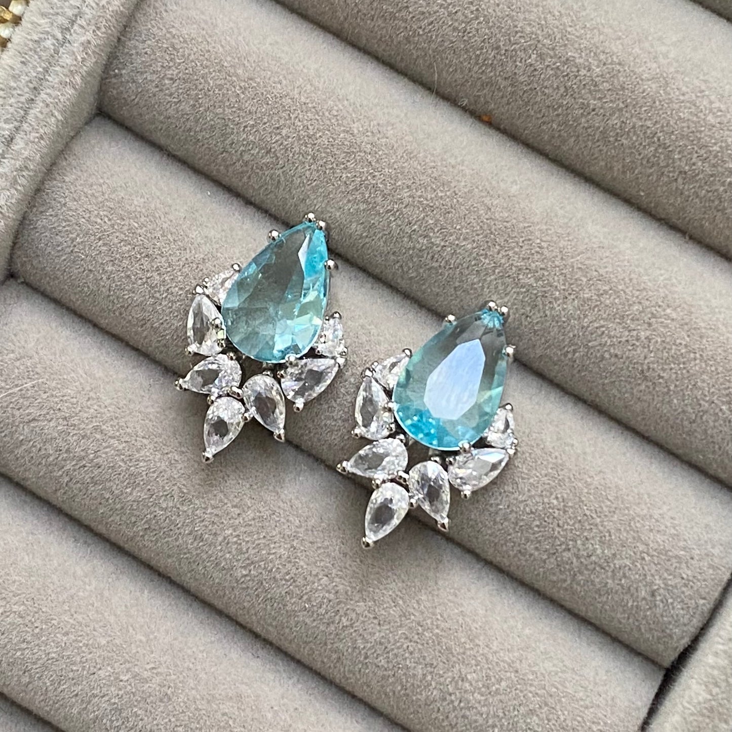 Aretes Azurita
