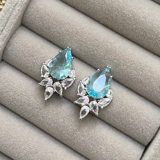 Aretes Azurita