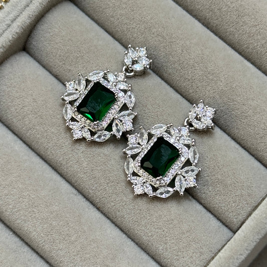 Aretes Pía Verde