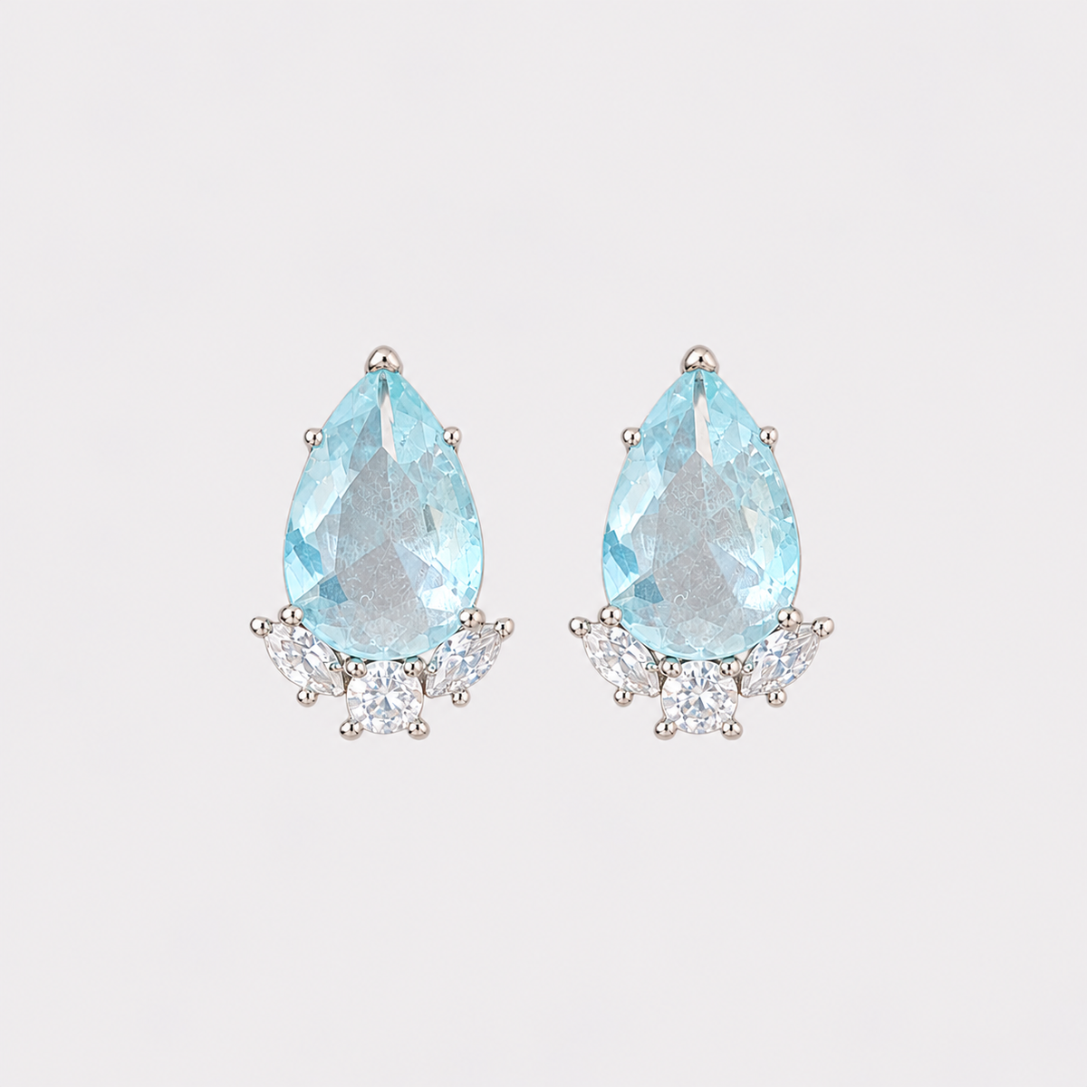 Aretes Aguamarina