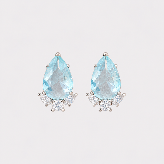 Aretes Aguamarina