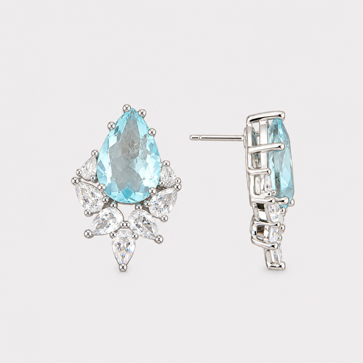 Aretes Azurita