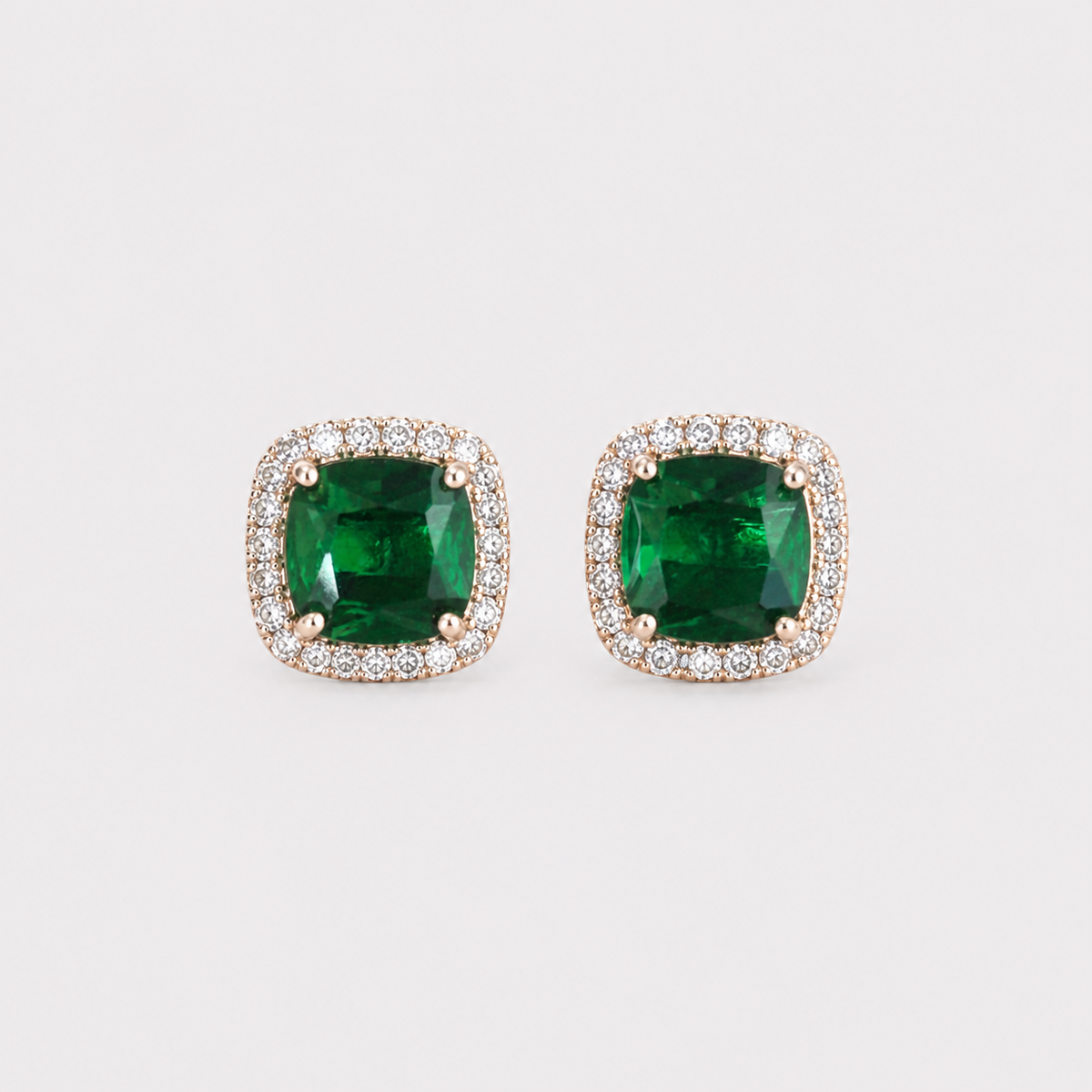 Aretes Jade Rose Gold