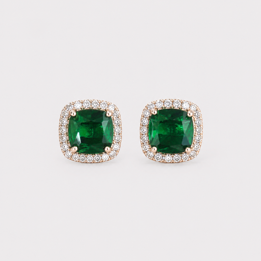 Aretes Jade Rose Gold
