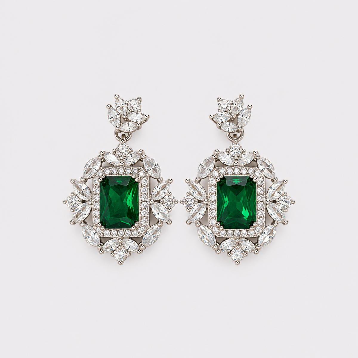 Aretes Pía Verde