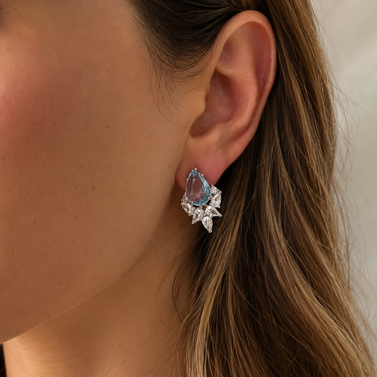 Aretes Azurita