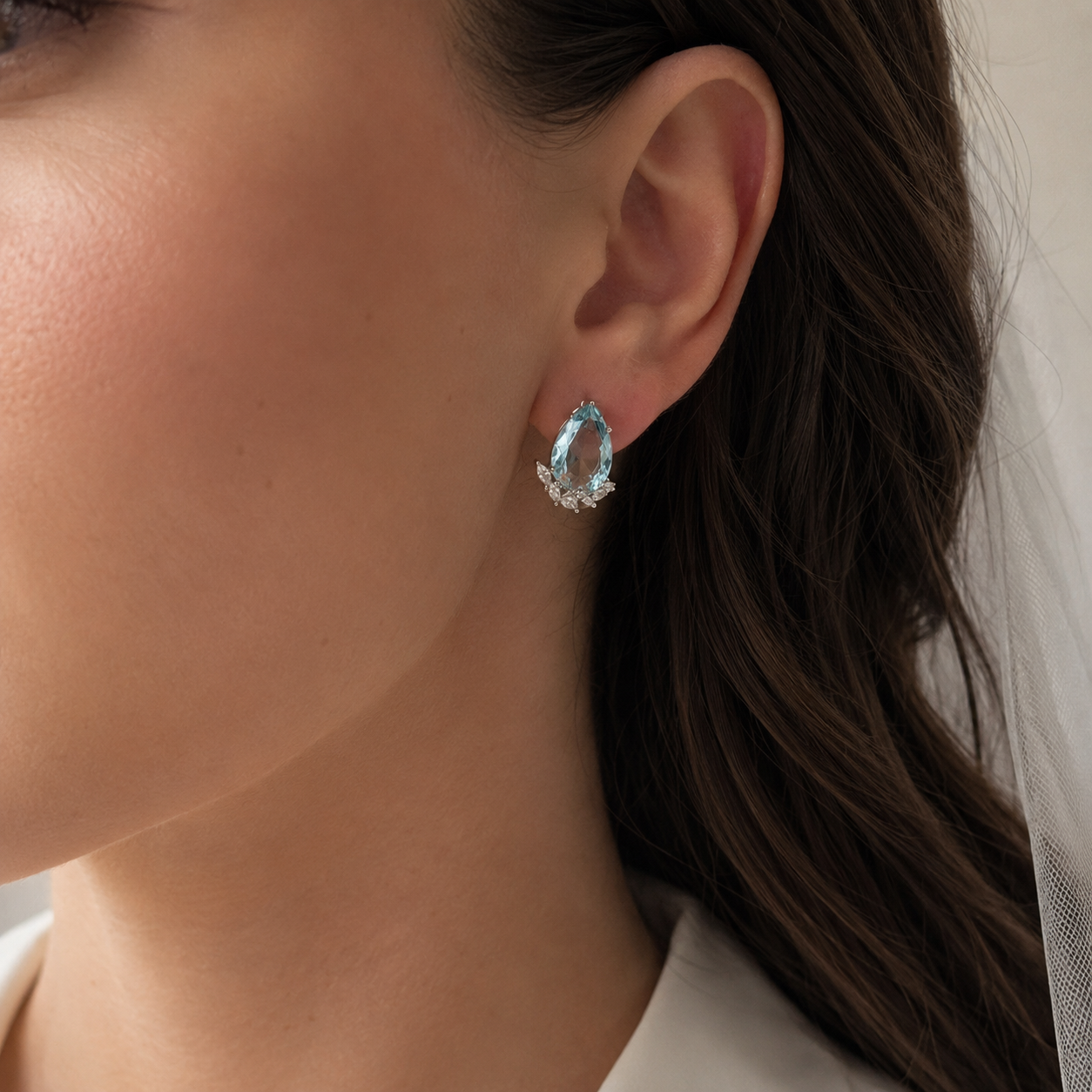 Aretes Aguamarina